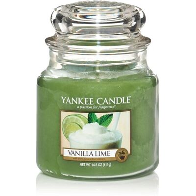Yankee Candle Bougie Moyenne Vanille Lime - Bougie - Publicité Yankee Candle Bougie Moyenne Vanille Lime - Bougie - Publicité