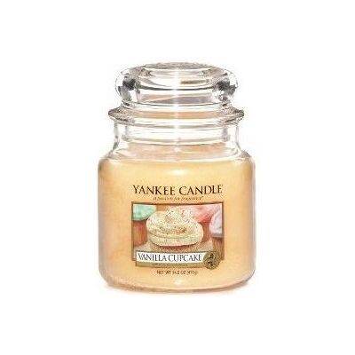 Yankee Candle Vanilla Cupcake - Scented Candle, Medium Jar, Yellow - Candle Yankee Candle Vanilla Cupcake - Scented Candle, Medium Jar, Yellow - Candle