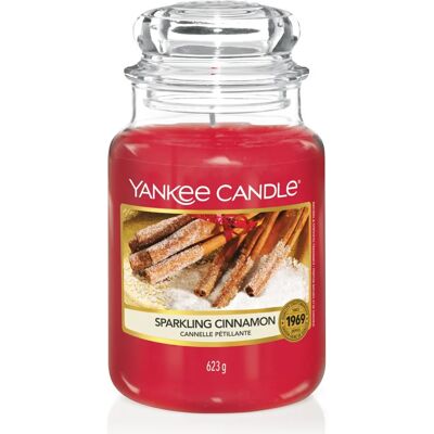 Yankee Candle - Originale Glasvasen Kerzen Große Sprudelnde Zimt - Kerzen Yankee Candle - Originale Glasvasen Kerzen Große Sprudelnde Zimt - Kerzen