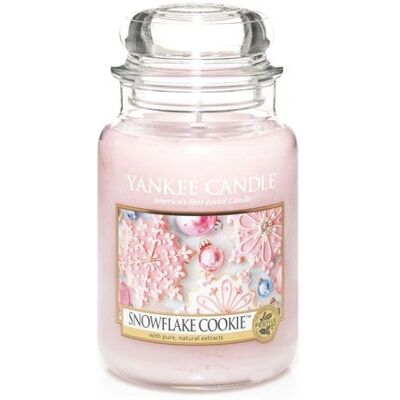 Yankee Candle Schneeflockenkeks - Große Glasvase Yankee Candle Schneeflockenkeks - Große Glasvase