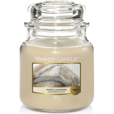 Bougie Moyenne Yankee Candle - Cachemire Chaud - 411 g - Publicité Bougie Moyenne Yankee Candle - Cachemire Chaud - 411 g - Publicité