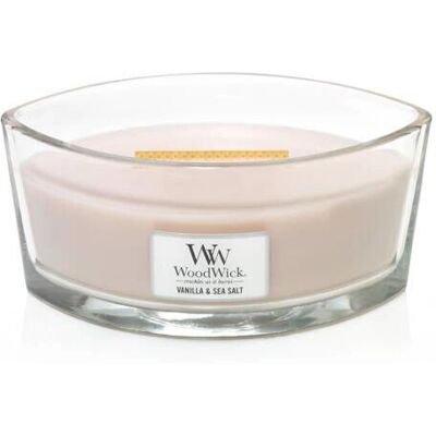 WoodWick Vanille & Zeezout Geurkaars - 453.6g WoodWick Vanille & Zeezout Geurkaars - 453.6g