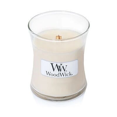 WoodWick Vanilla Bean Scented Candle - White - 85g WoodWick Vanilla Bean Scented Candle - White - 85g