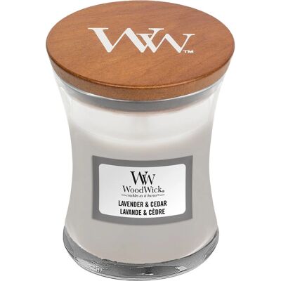 Bougie en cire WoodWick Lavande et Cèdre - Bougie en cire Bougie en cire WoodWick Lavande et Cèdre - Bougie en cire