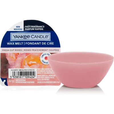 Yankee Candle Coupes de Roses Fraîches - Cires de cire - Publicité Yankee Candle Coupes de Roses Fraîches - Cires de cire - Publicité