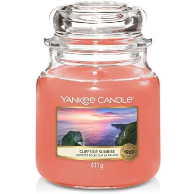Yankee Candle Kliffside Sunrise Mittelglas Kerze - Zitrus, Frucht, Geranie Yankee Candle Kliffside Sunrise Mittelglas Kerze - Zitrus, Frucht, Geranie
