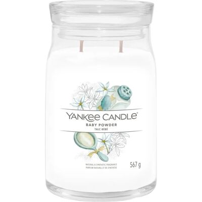 Candela Yankee Candle Baby Powder Signature Bianca - Candela Candela Yankee Candle Baby Powder Signature Bianca - Candela