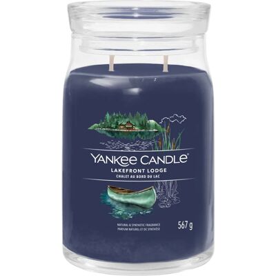 Yankee Candle Nagy Üvegmedál Lakefront Lodge - Gyertya Yankee Candle Nagy Üvegmedál Lakefront Lodge - Gyertya