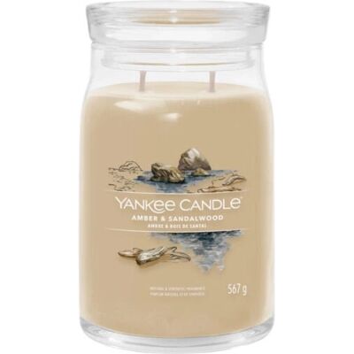 Yankee Candle Amber & Sandalwood Nagy Üveg - Gyertya Yankee Candle Amber & Sandalwood Nagy Üveg - Gyertya