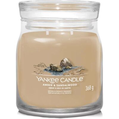 Yankee Candle Amber & Sandalwood Kaars - Medium Potlood - 368g Yankee Candle Amber & Sandalwood Kaars - Medium Potlood - 368g