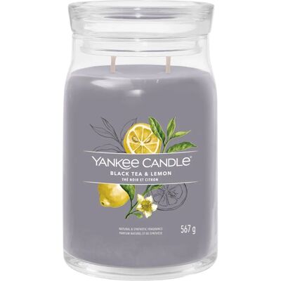 Yankee Candle Signature Fekete Tea & Citrom Nagy Üveg Gyertya Yankee Candle Signature Fekete Tea & Citrom Nagy Üveg Gyertya