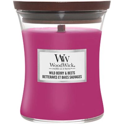 WoodWick Wild Berry & Beets Tuoksukynttilä - Puukynttilä, 275 g WoodWick Wild Berry & Beets Tuoksukynttilä - Puukynttilä, 275 g
