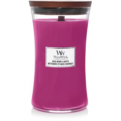 WoodWick Wild Berry & Beets Große Kerze - Wachs Kerze WoodWick Wild Berry & Beets Große Kerze - Wachs Kerze