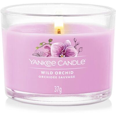 Yankee Candle Orchidée Sauvage Bougie de Cire Violette - Publicité Yankee Candle Orchidée Sauvage Bougie de Cire Violette - Publicité