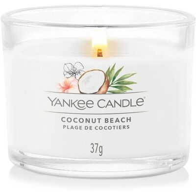 Yankee Candle Coconut Beach Wachs-kerze - Weiß - 37g Yankee Candle Coconut Beach Wachs-kerze - Weiß - 37g