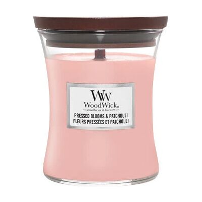 WoodWick Pressed Blooms & Patchouli Pink Kerze - Wachs Kerze WoodWick Pressed Blooms & Patchouli Pink Kerze - Wachs Kerze