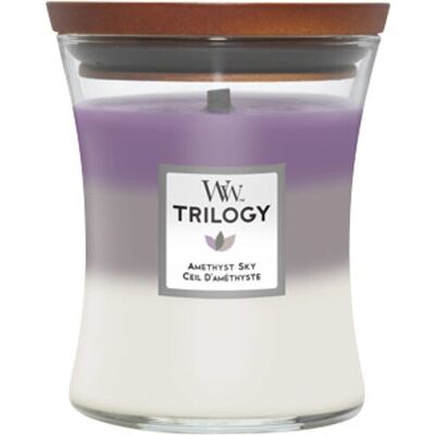 Vela WoodWick Amethyst Sky Trilogy - Gran Velas en Reloj de Arena Vela WoodWick Amethyst Sky Trilogy - Gran Velas en Reloj de Arena