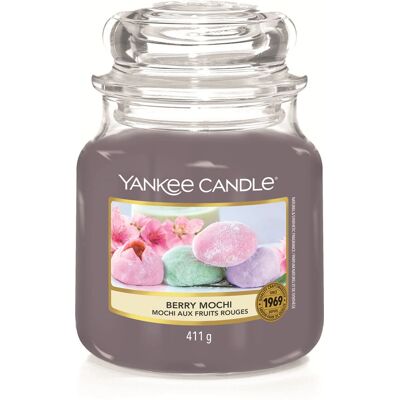 Yankee Candle Medium Pink Berry Mochi - Kaars Yankee Candle Medium Pink Berry Mochi - Kaars