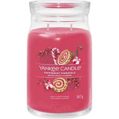 Yankee Candle - Peppermint Pinwheels 567g Large Jar Candle Yankee Candle - Peppermint Pinwheels 567g Large Jar Candle