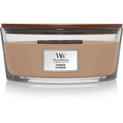 WoodWick Cashmere Geurkaars - 453 g - Gezellige openhaard sfeer WoodWick Cashmere Geurkaars - 453 g - Gezellige openhaard sfeer