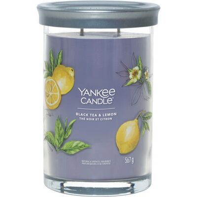 Yankee Candle Schwarzer Tee & Zitrone Graue Große Tumbler Kerze - Kerze Yankee Candle Schwarzer Tee & Zitrone Graue Große Tumbler Kerze - Kerze