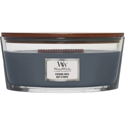 Bougie parfumée grande sablier Onyx de Woodwick - 609g Bougie parfumée grande sablier Onyx de Woodwick - 609g
