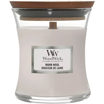 Woodwick Warm Wool Geurkaars met houten lont - 85 g Woodwick Warm Wool Geurkaars met houten lont - 85 g