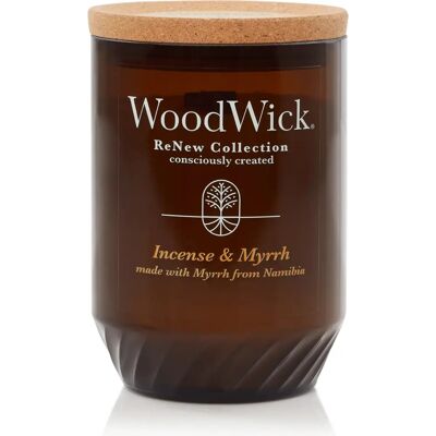 Κερί Incense & Myrrh ReNew της WoodWick - Καφέ - Κερί Κερί Incense & Myrrh ReNew της WoodWick - Καφέ - Κερί