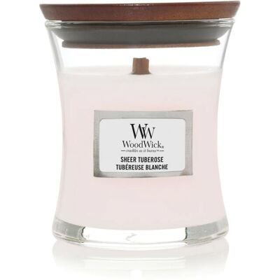 WoodWick - Sheer Tuberose - 85 g - Rosa - Candela WoodWick - Sheer Tuberose - 85 g - Rosa - Candela