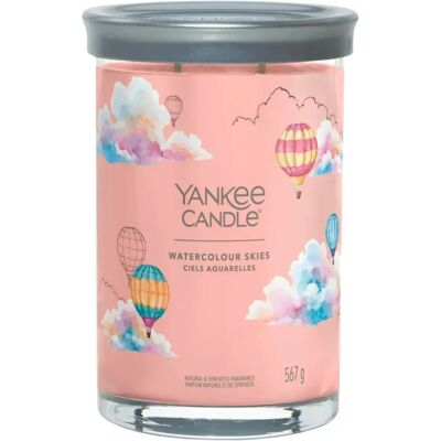 Yankee Candle Watercolour Skies Roze Signature Medium Potlood Kaars - Kaars Yankee Candle Watercolour Skies Roze Signature Medium Potlood Kaars - Kaars