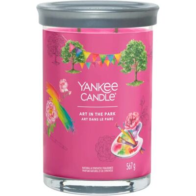 Yankee Candle Podpisany Duży Tumbler Różowy Sztuka w Parku - Świeca Yankee Candle Podpisany Duży Tumbler Różowy Sztuka w Parku - Świeca