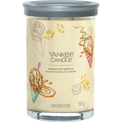 Yankee Candle Banoffee Waffle Signature Tumbler Candle - Candle Yankee Candle Banoffee Waffle Signature Tumbler Candle - Candle