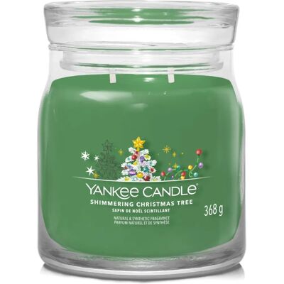 Bougie parfumée Yankee Candle Sapin de Noël Scintillant - Vert - 368g - Bougie de Noël - Publicité Bougie parfumée Yankee Candle Sapin de Noël Scintillant - Vert - 368g - Bougie de Noël - Publicité