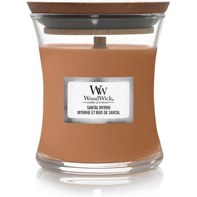 WoodWick Santal Myrrh Kaars - Warme Geurkaars met Hout Knisper WoodWick Santal Myrrh Kaars - Warme Geurkaars met Hout Knisper