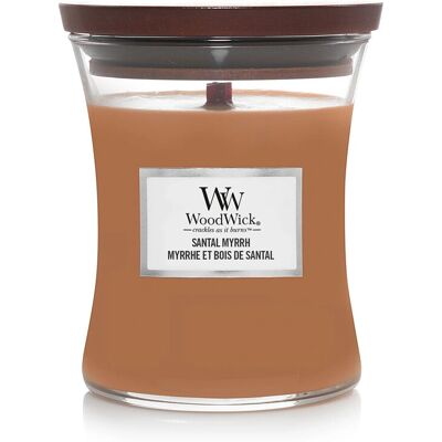 Vela de Sándalo Mirra de WoodWick – Ámbar, Limón, Marrón - Vela Vela de Sándalo Mirra de WoodWick – Ámbar, Limón, Marrón - Vela