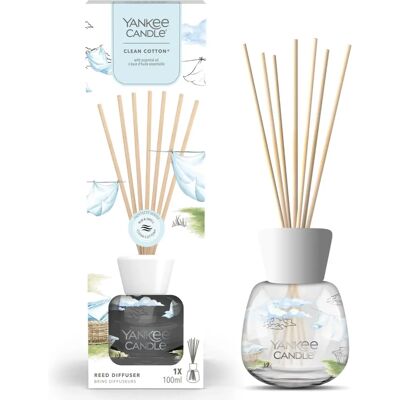 Yankee Candle Signature Clean Cotton Reed Diffuser - Huise Geur Yankee Candle Signature Clean Cotton Reed Diffuser - Huise Geur