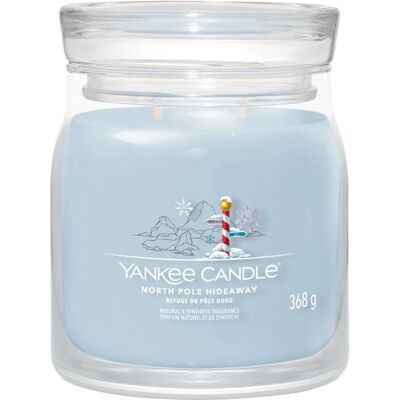 Yankee Candle Nordpol Hideaway Signature Medium Lys - Julegave Yankee Candle Nordpol Hideaway Signature Medium Lys - Julegave