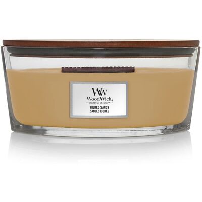 Candela Gilded Sands di WoodWick - Ambra, Fico, Legno - Candele Candela Gilded Sands di WoodWick - Ambra, Fico, Legno - Candele