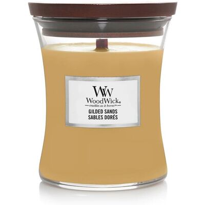 WoodWick Gilded Sands Stearinlys - Amber, Figen, Beige WoodWick Gilded Sands Stearinlys - Amber, Figen, Beige