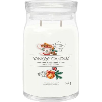 Yankee Candle London Christmas Tea Signatur Stor Kruka Ljushölje - 567g Yankee Candle London Christmas Tea Signatur Stor Kruka Ljushölje - 567g
