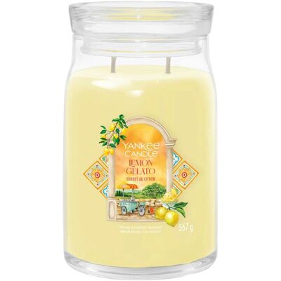 Yankee Candle Lemon Gelato Signature Large Jar Candle - Italian Fragrance Yankee Candle Lemon Gelato Signature Large Jar Candle - Italian Fragrance