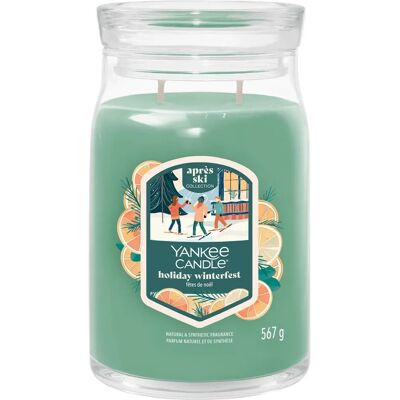Yankee Candle Nagy Üveg Winterfest Zöld - Gyertya Yankee Candle Nagy Üveg Winterfest Zöld - Gyertya
