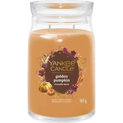Yankee Candle Gouden Pompoen Grote Pot Geurkaars - Herfst Geur Yankee Candle Gouden Pompoen Grote Pot Geurkaars - Herfst Geur