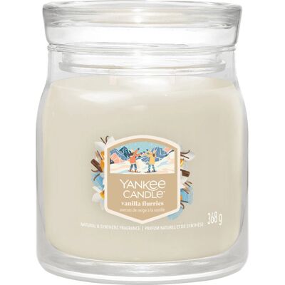 Yankee Candle Vanilla Flurries Signature Medium Jar Candle - Candle Yankee Candle Vanilla Flurries Signature Medium Jar Candle - Candle