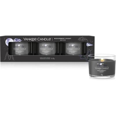Yankee Candle Midsummer’s Night - Coffret de 3 bougies votives 37g - Publicité Yankee Candle Midsummer’s Night - Coffret de 3 bougies votives 37g - Publicité