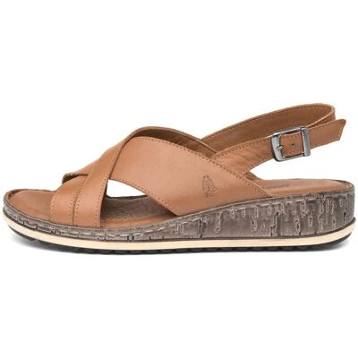 Hush Puppies Elena Crossover Wedges - Braun Hush Puppies Elena Crossover Wedges - Braun
