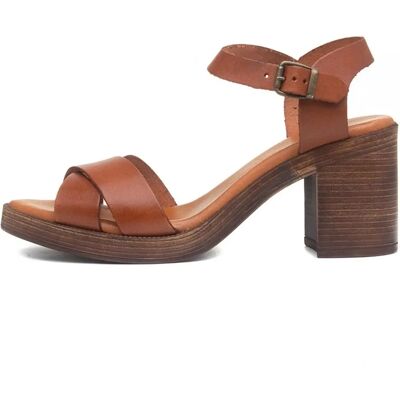 Hush Puppies Georgia Heeled Sandals - Tan Hush Puppies Georgia Heeled Sandals - Tan