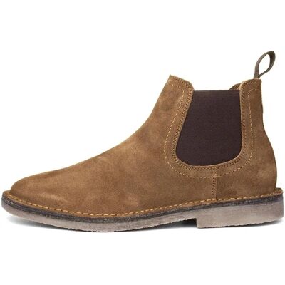 Hush Puppies Mens Shaun Slip On Suede Chelsea Boots - Tan Hush Puppies Mens Shaun Slip On Suede Chelsea Boots - Tan