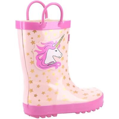 Cotswold Puddle Kinderlaarzen - Roze Eenhoorn Cotswold Puddle Kinderlaarzen - Roze Eenhoorn