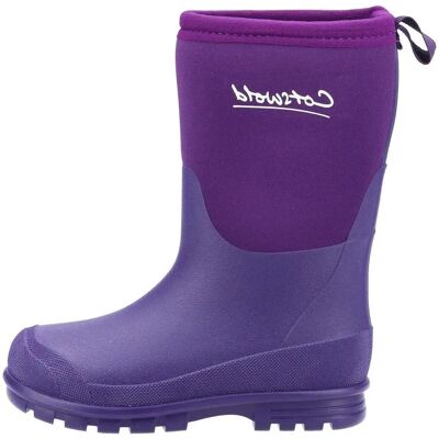 Hilly Neoprene Regenlaarzen voor Meisjes - Paars - Waterdicht Hilly Neoprene Regenlaarzen voor Meisjes - Paars - Waterdicht
